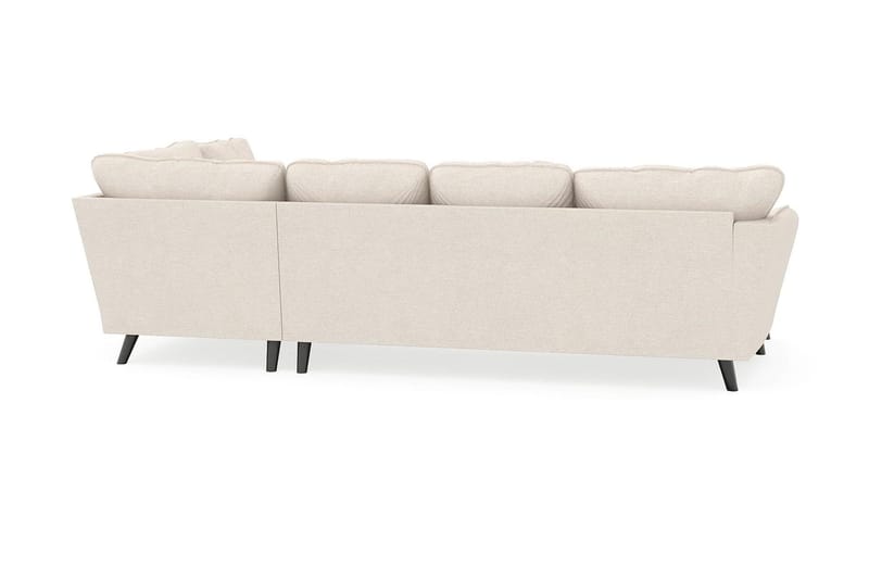 Trend Lyx 4-personers Venstrevendt U-formet Sofa med Divan og Chaiselong i Stof - Beige - Møbler - Sofaer - U Sofa