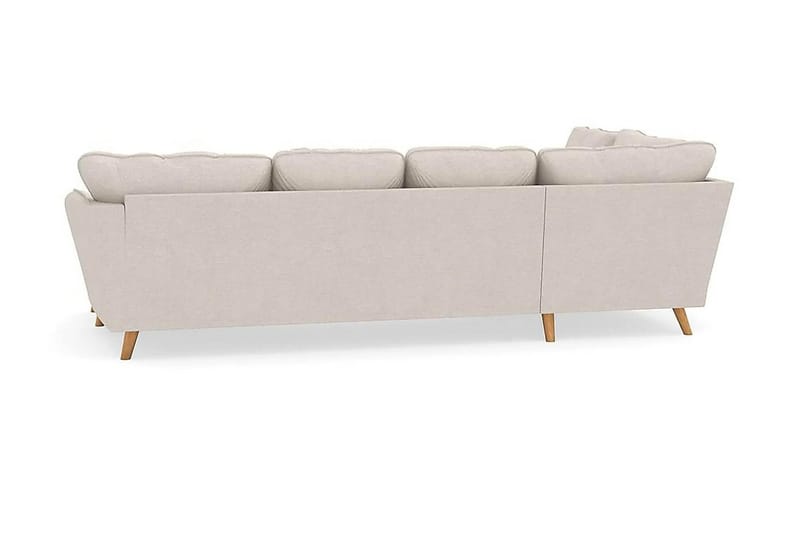 Trend Lyx 4-personers Højrevendt U-formet Sofa med Divan og Chaiselong i Stof - Beige - Møbler - Sofaer - U Sofa