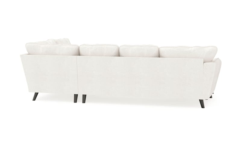 Trend Lyx 4-personers Venstrevendt U-formet Sofa med Divan og Chaiselong i Bouclé - Hvid - Møbler - Sofaer - U Sofa