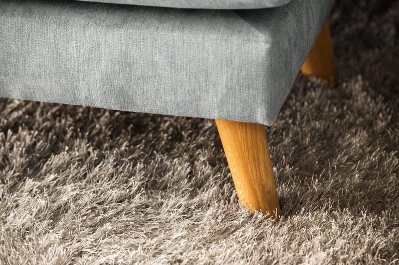 Trend Lyx 4-personers Højrevendt U-formet Sofa med Divan og Chaiselong i Stof - Grå - Møbler - Sofaer - U Sofa