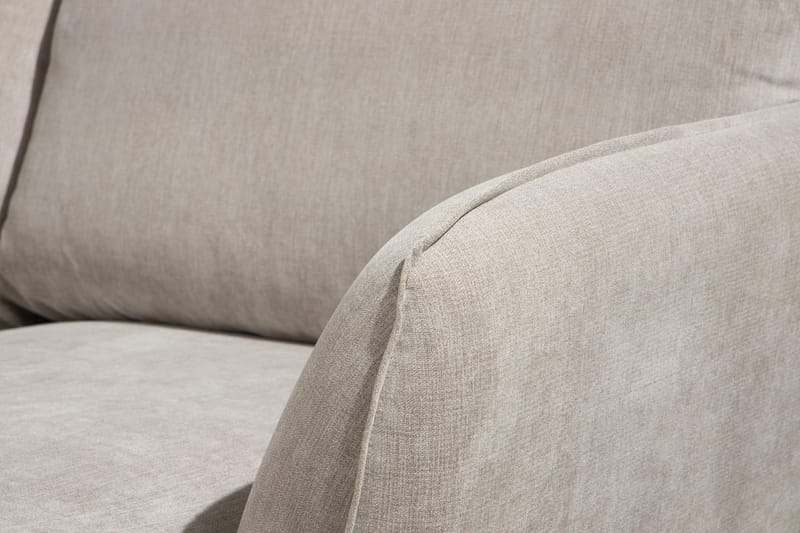 Trend Lyx 4-personers Højrevendt U-formet Sofa med Divan og Chaiselong i Stof - Beige - Møbler - Sofaer - U Sofa
