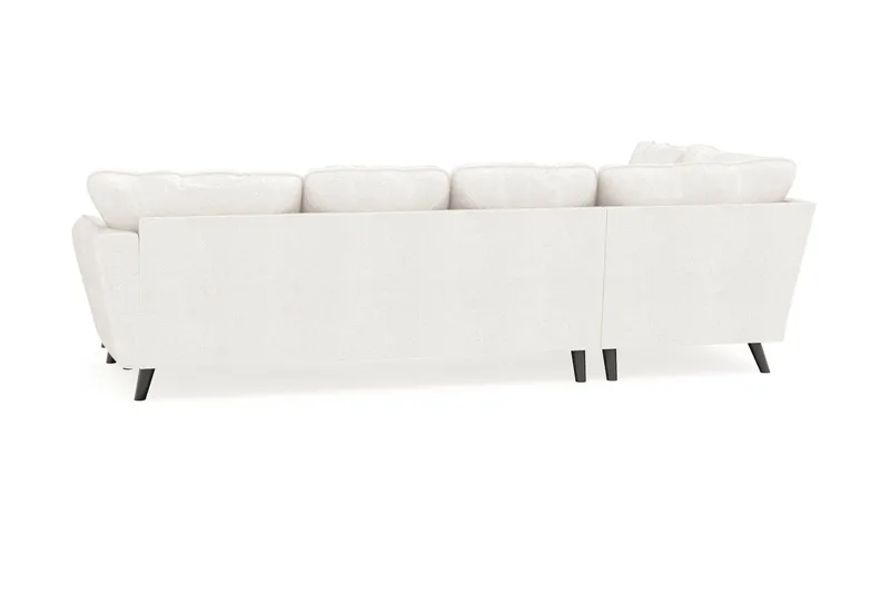 Trend Lyx 4-personers Højrevendt U-formet Sofa med Divan og Chaiselong i Bouclé - Hvid - Møbler - Sofaer - U Sofa