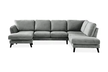 Trend Lyx 4-personers Højrevendt U-formet Sofa med Divan og Chaiselong i Stof