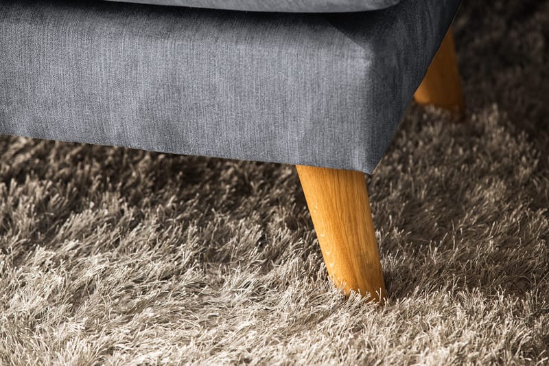 Trend Lyx 4-personers Højrevendt U-formet Sofa med Divan og Chaiselong i Stof - Mørkegrå - Møbler - Sofaer - U Sofa