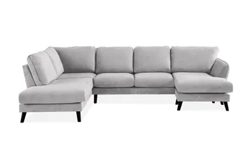 Trend Lyx 4-personers Venstrevendt U-formet Sofa med Divan og Chaiselong i Stof