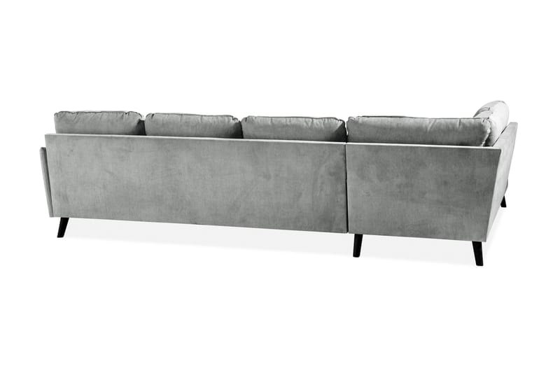 Trend Lyx 4-personers Venstrevendt U-formet Sofa med Divan og Chaiselong i Stof - Grå - Møbler - Sofaer - U Sofa