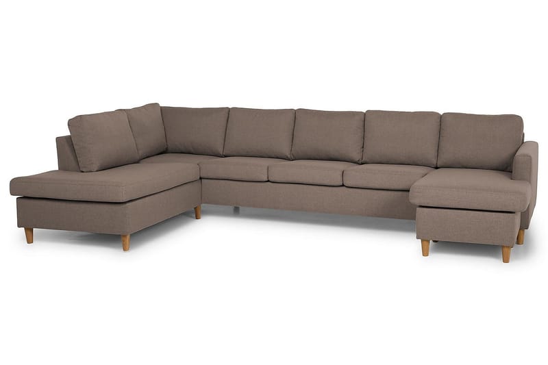 Zero U-sofa Large med Chaiselong Højre - Beige - U Sofa