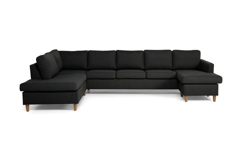 Zero U-sofa Large med Chaiselong Højre - Mørkegrå - Møbler - Sofaer - U Sofa