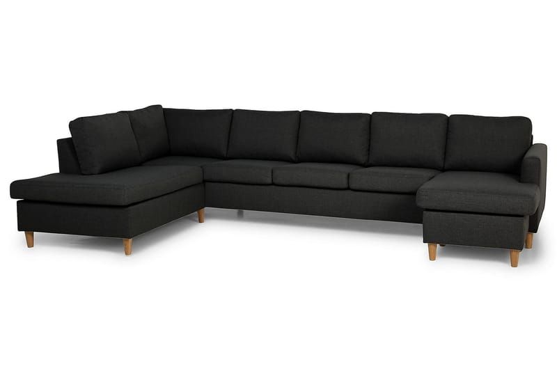 Zero U-sofa Large med Chaiselong Højre - Mørkegrå - Møbler - Sofaer - U Sofa