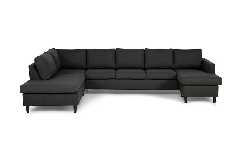 Zero U-sofa Large med Chaiselong Højre - Mørkegrå - Møbler - Sofaer - U Sofa