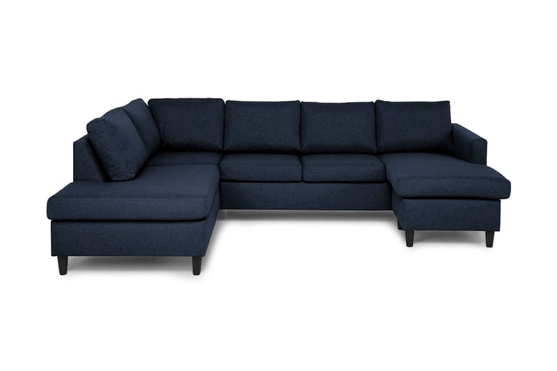 Zero U-sofa med Chaiselong Højre - Blå - U Sofa