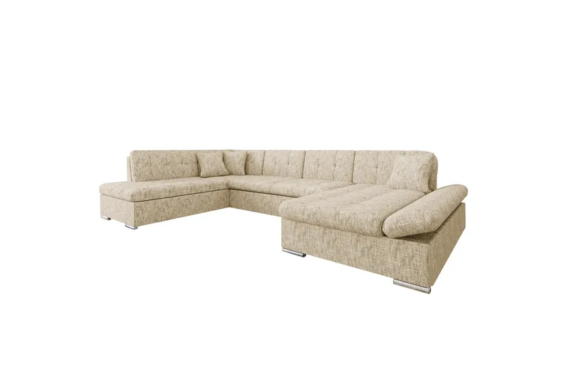 Zumar Sofa med Chaiselong og Divan 4-personers, Beige