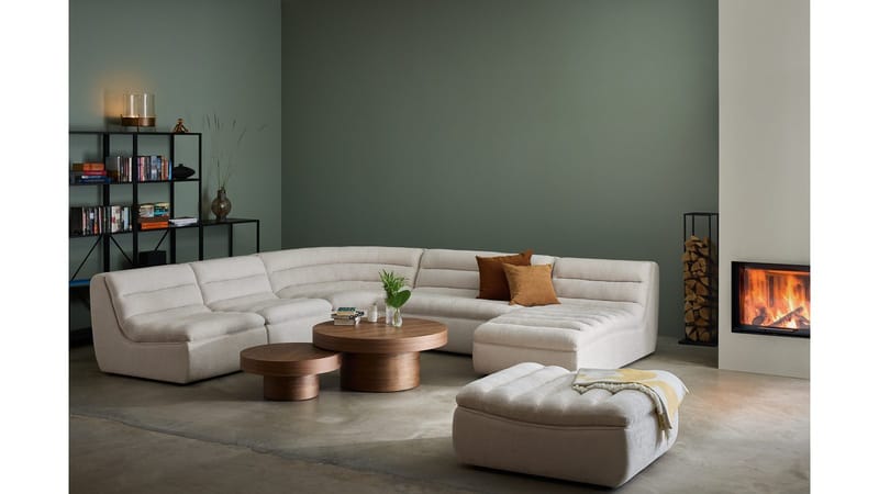 Valdoro 2-personers midtermodul i stof 135 cm - Beige - Møbler - Sofaer - 2 personers sofa