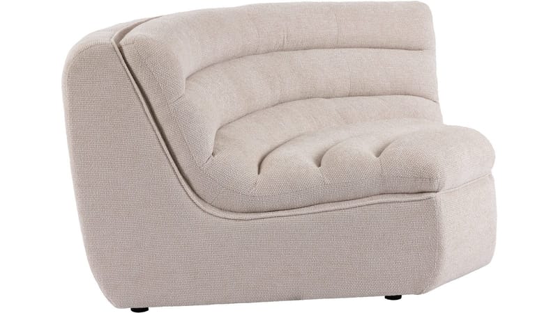Valdoro hjørnemodul i stof 179 cm, Beige