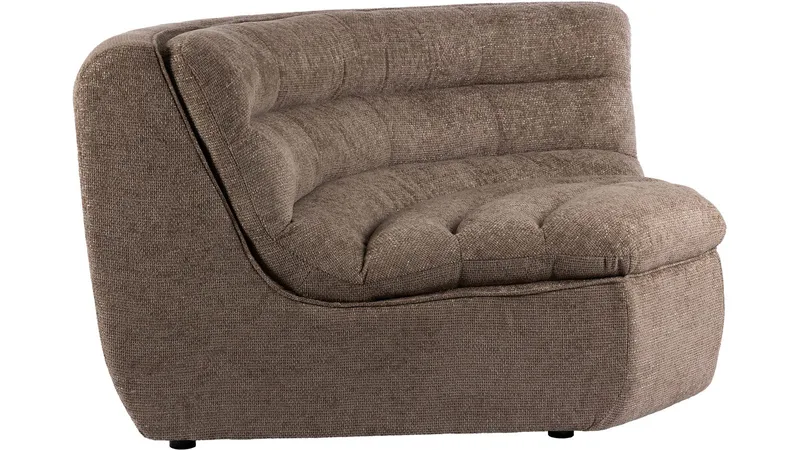 Valdoro hjørnemodul i stof 179 cm, Mink