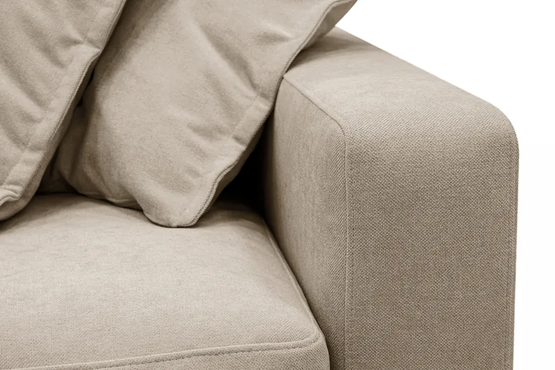 Valencia Ekstra dyb 3-personers sofa med aftageligt og vaskbart betræk - Brun - Møbler - Sofaer - 3 personers sofa