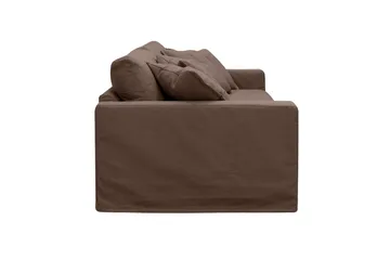 Valencia ekstra dyb 3-personers sofa med aftageligt og vaskbart betræk - Mørkebrun - Møbler - Sofaer - 3 personers sofa