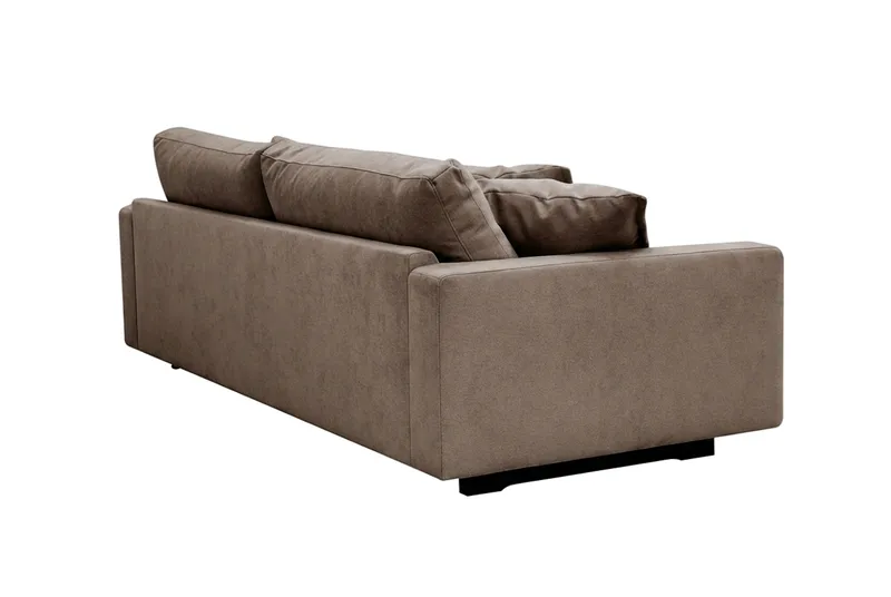 Valencia Ekstra dyb 3-personers sofa i chenille - Mørkebrun - Møbler - Sofaer - 3 personers sofa