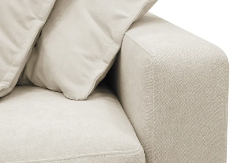 Valencia Ekstra dyb 3-personers sofa med aftageligt og vaskbart betræk - Beige - Møbler - Sofaer - 3 personers sofa