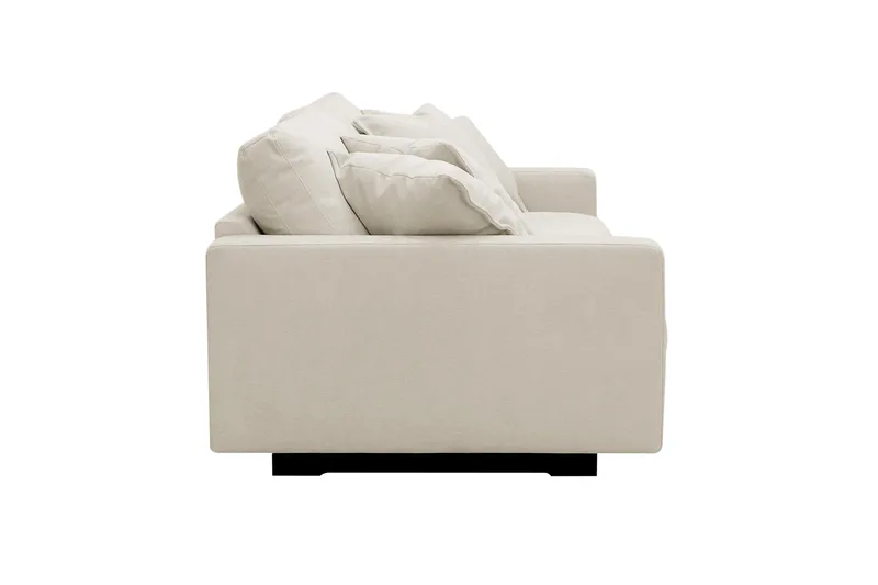 Valencia Ekstra dyb 3-personers sofa i chenille - Beige - Møbler - Sofaer - 3 personers sofa