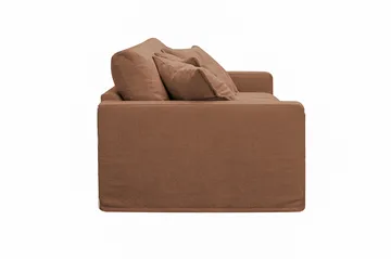 Valencia ekstra dyb 3-personers sofa med aftageligt og vaskbart betræk - Rustrødbrun - Møbler - Sofaer - 3 personers sofa