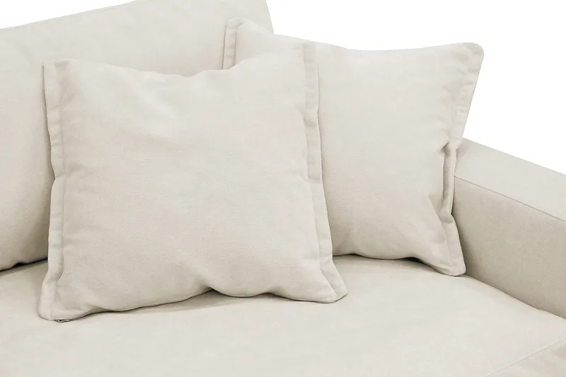 Valencia Ekstra dyb 3-personers sofa i chenille - Beige - Møbler - Sofaer - 3 personers sofa