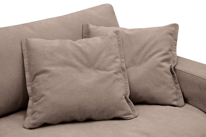 Valencia ekstra dyb 3-personers sofa med aftageligt og vaskbart betræk - Mørkebrun - Møbler - Sofaer - 3 personers sofa