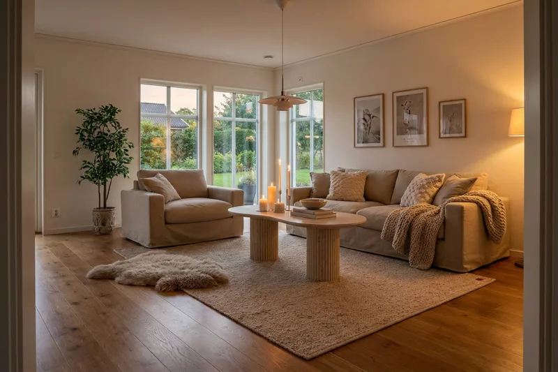 Valencia ekstra dyb 3-personers sofa med aftageligt og vaskbart betræk - Beige - Møbler - Sofaer - 4 personers sofa