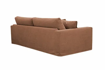 Valencia ekstra dyb 3-personers sofa med aftageligt og vaskbart betræk - Rustrødbrun - Møbler - Sofaer - 3 personers sofa