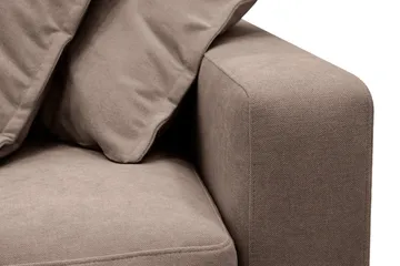 Valencia ekstra dyb 3-personers sofa med aftageligt og vaskbart betræk - Mørkebrun - Møbler - Sofaer - 3 personers sofa