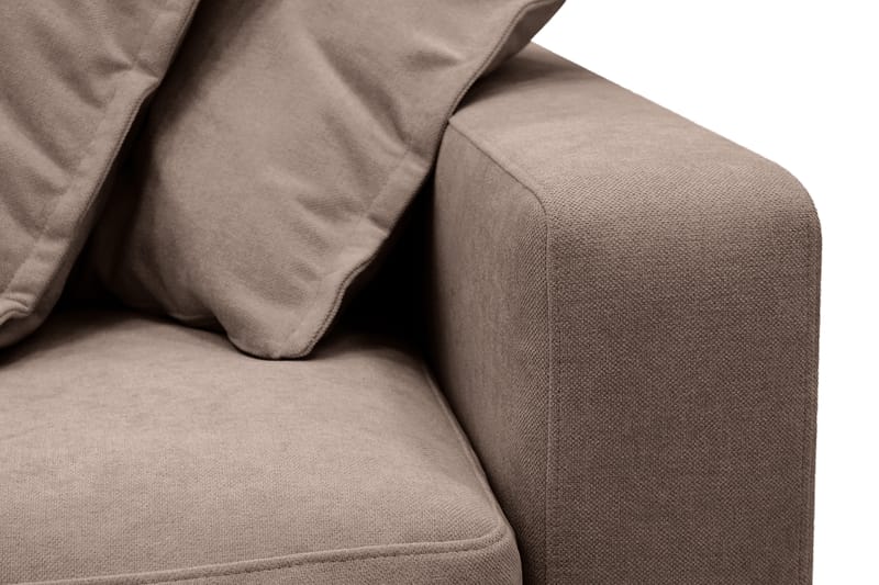 Valencia ekstra dyb 3-personers sofa med aftageligt og vaskbart betræk - Mørkebrun - Møbler - Sofaer - 3 personers sofa