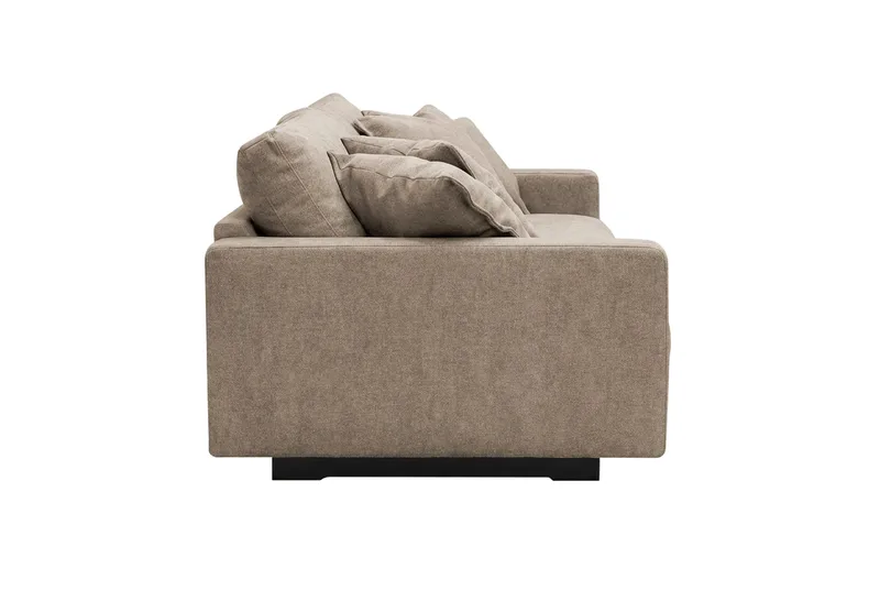 Valencia Ekstra Dyb 3-personers Sofa i Chenille - Brun - Møbler - Sofaer - 3 personers sofa
