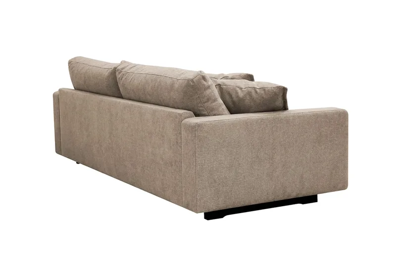 Valencia Ekstra dyb 3-personers sofa i chenille - Brun - Møbler - Sofaer - 3 personers sofa