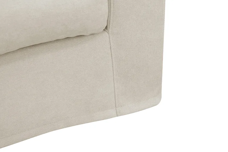 Valencia Ekstra dyb 3-personers sofa med aftageligt og vaskbart betræk - Beige - Møbler - Sofaer - 3 personers sofa