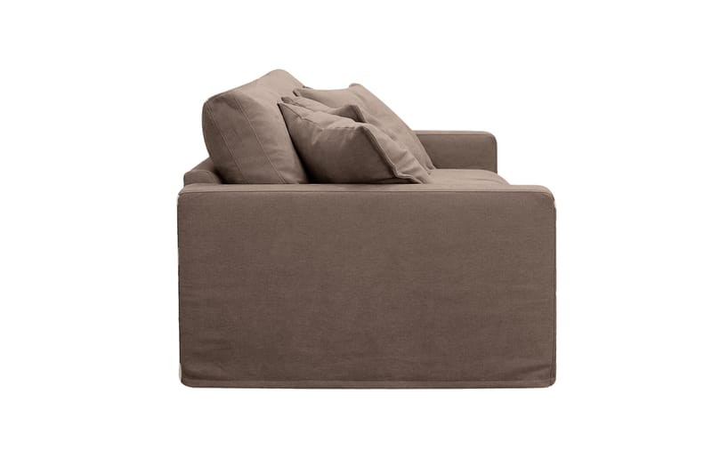 Valencia ekstra dyb 3-personers sofa med aftageligt og vaskbart betræk - Mørkebrun - Møbler - Sofaer - 3 personers sofa