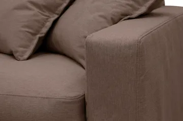 Valencia ekstra dyb 3-personers sofa med aftageligt og vaskbart betræk - Mørkebrun - Møbler - Sofaer - 3 personers sofa