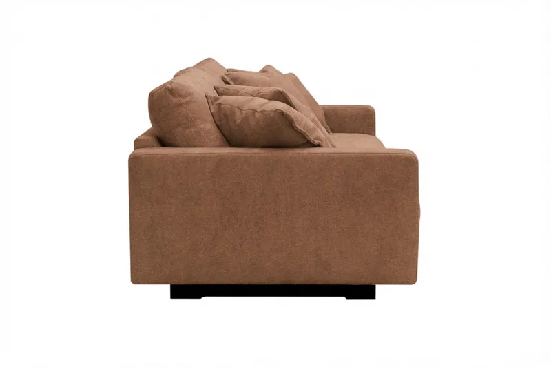 Valencia Ekstra Dyb 3-personers Sofa i Chenille - Rustrødbrun - Møbler - Sofaer - 3 personers sofa