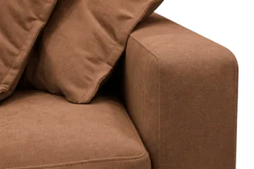 Valencia Ekstra Dyb 3-personers Sofa i Chenille - Rustrødbrun - Møbler - Sofaer - 3 personers sofa