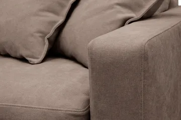 Valencia ekstra dyb 3-personers sofa med aftageligt og vaskbart betræk - Mørkebrun - Møbler - Sofaer - 3 personers sofa