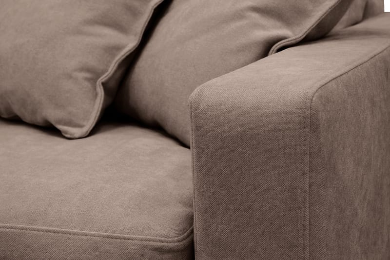 Valencia ekstra dyb 3-personers sofa med aftageligt og vaskbart betræk - Mørkebrun - Møbler - Sofaer - 3 personers sofa