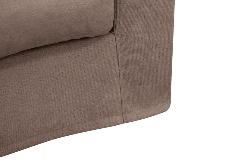 Valencia ekstra dyb 3-personers sofa med aftageligt og vaskbart betræk - Mørkebrun - Møbler - Sofaer - 3 personers sofa