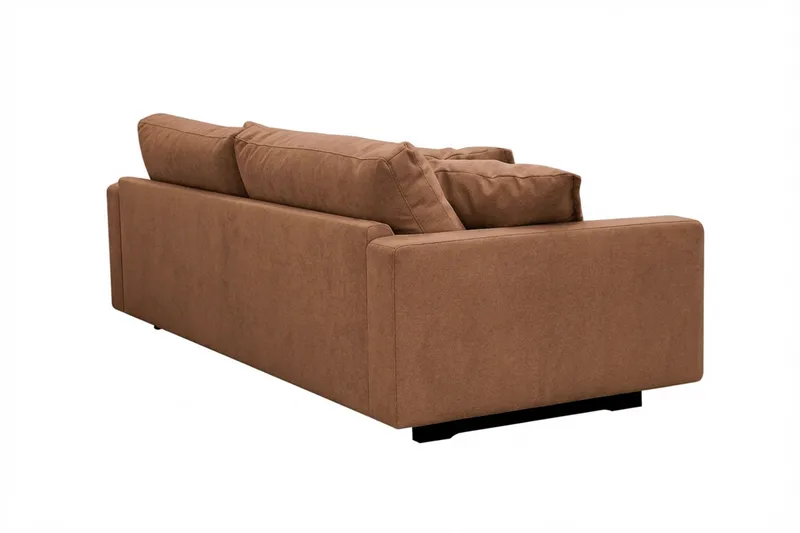 Valencia Ekstra dyb 3-personers sofa i chenille - Rostbrun - Møbler - Sofaer - 3 personers sofa