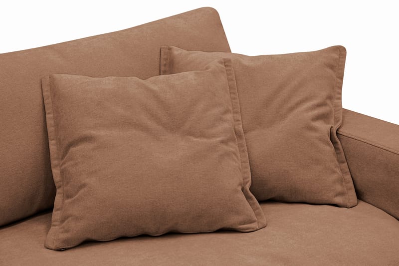 Valencia ekstra dyb 3-personers sofa med aftageligt og vaskbart betræk - Rustbrun - Møbler - Sofaer - 3 personers sofa
