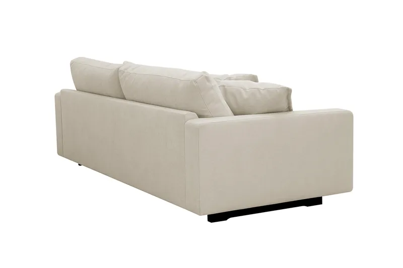 Valencia Ekstra dyb 3-personers sofa i chenille - Beige - Møbler - Sofaer - 3 personers sofa