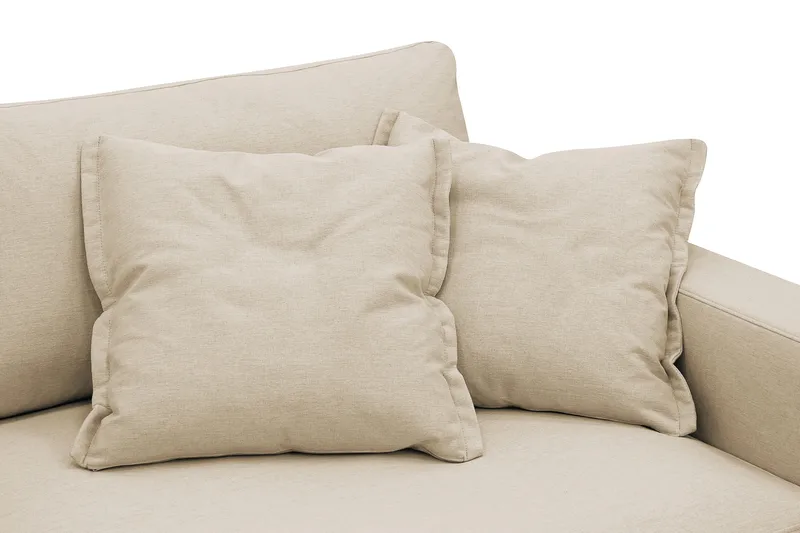 Valencia ekstra dyb 3-personers sofa med aftageligt og vaskbart betræk - Beige - Møbler - Sofaer - 4 personers sofa