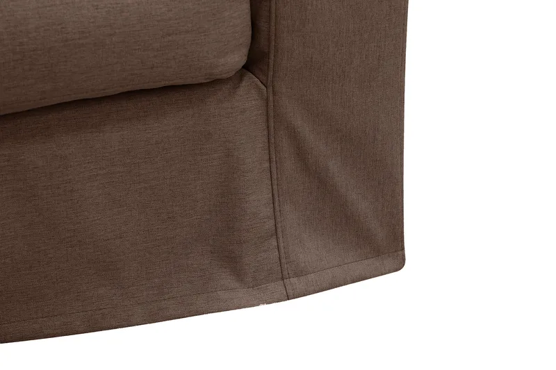 Valencia ekstra dyb 3-personers sofa med aftageligt og vaskbart betræk - Mørkebrun - Møbler - Sofaer - 3 personers sofa