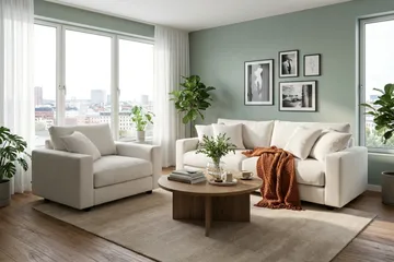 Valencia Ekstra Dyb 3-personers Sofa - Offwhite - Møbler - Sofaer - 3 personers sofa