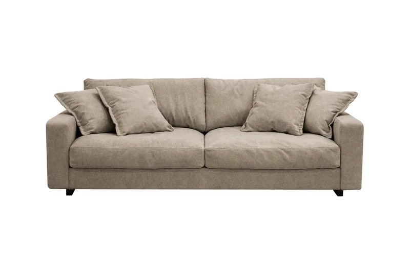 Valencia Ekstra dyb 3-personers sofa i chenille, Brun
