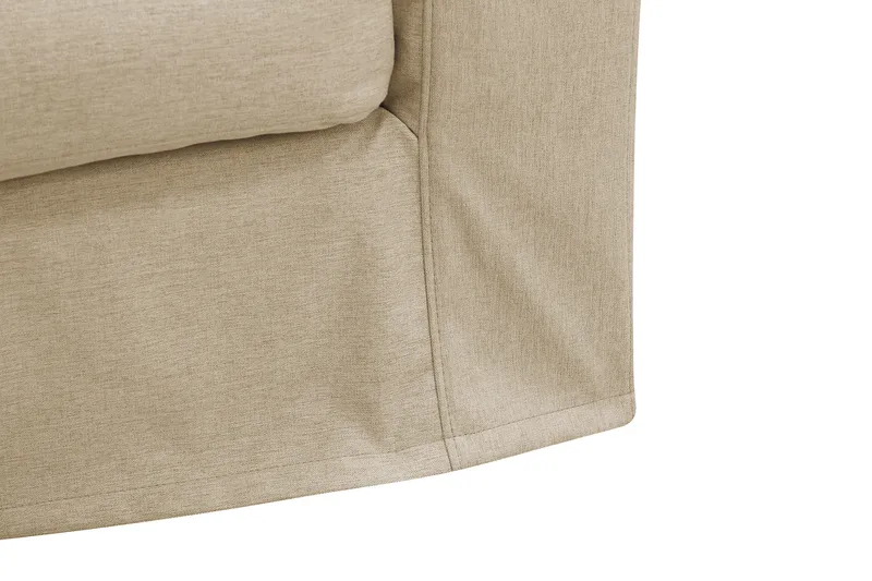 Valencia ekstra dyb 3-personers sofa med aftageligt og vaskbart betræk - Beige - Møbler - Sofaer - 4 personers sofa