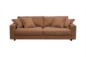 Valencia Ekstra dyb 3-personers sofa i chenille - Rostbrun - Møbler - Sofaer - 3 personers sofa
